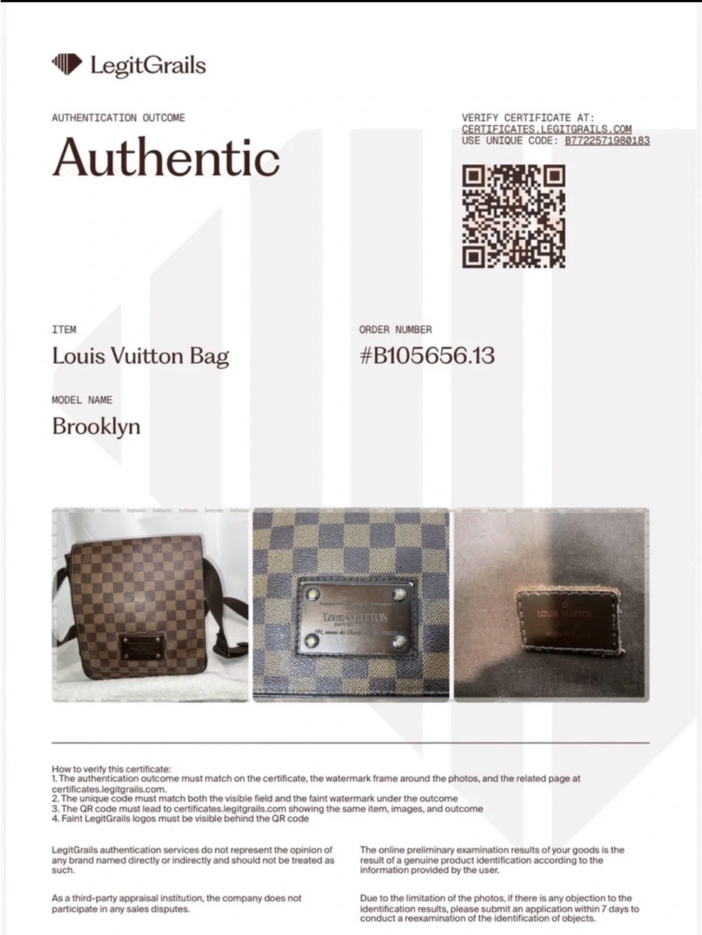 Louis Vuitton Brown Damier Ebene Messenger Bag + Matching Long Wallet Bundle